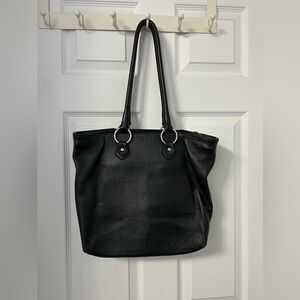 Matteo Mio Handmade Black Leather Tote Bag
